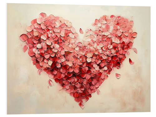 Obraz na PCV Valentines Day Red Hearts I