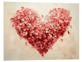 Obraz na PCV Valentines Day Red Hearts I