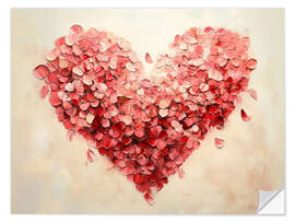 Wandsticker Rotes Herz der Liebe I