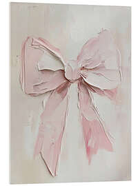 Cuadro de metacrilato Valentines Day Pink Ribbon