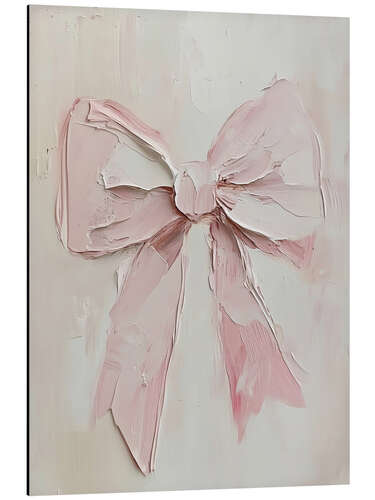 Alubild Valentinstag Rosa Schleife