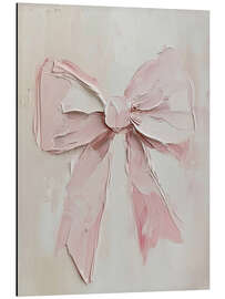 Magnettafel Valentinstag Rosa Schleife