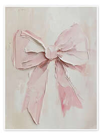 Wall print Valentines Day Pink Ribbon - TAlex