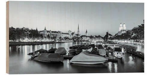 Obraz na drewnie Zurich at night