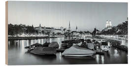Obraz na drewnie Zurich at night