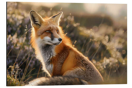 Alubild Rotfuchs in den schottischen Highlands