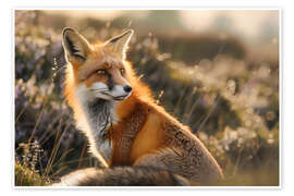 Poster Red fox in the Scottish Highlands - Christian Müringer