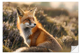 Sticker mural Red fox in the Scottish Highlands - Christian Müringer