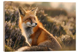 Stampa su legno Red fox in the Scottish Highlands - Christian Müringer