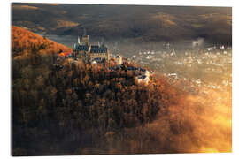 Akrylglastavla Wernigerode Castle in the autumn evening sun - Oliver Henze
