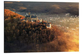 Cuadro de aluminio Wernigerode Castle in the autumn evening sun - Oliver Henze
