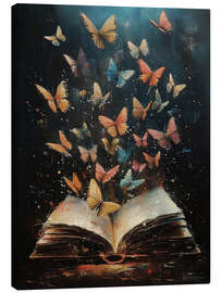 Lerretsbilde Magic Butterflies Book