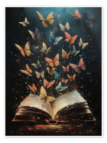 Poster Magic Butterflies Book