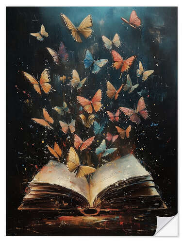 Sisustustarra Magic Butterflies Book