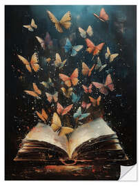 Muursticker Magic Butterflies Book