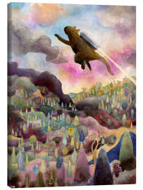 Canvas print Cat With A Jetpack - Josh Byer