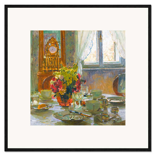 Plakat artystyczny premium w ramie The Breakfast table