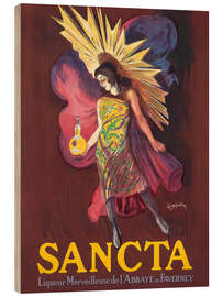Holzbild Sancta Liqueur Merveilleuse - Leonetto Cappiello