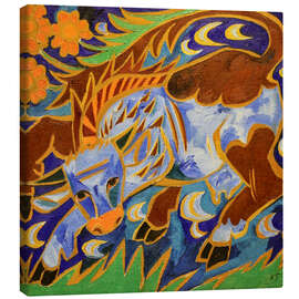 Lienzo Blue Cow