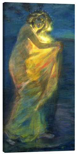 Leinwandbild Frau mit Sonne bekleidet