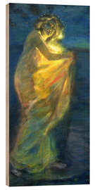 Holzbild Frau mit Sonne bekleidet - Alice Pike Barney