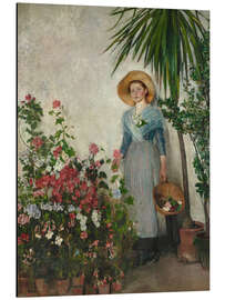 Aluminium print In the orangery - Olga Boznanska