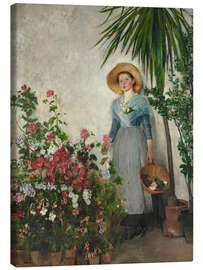 Leinwandbild In der Orangerie - Olga Boznanska