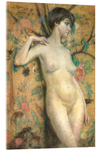 Acrylic print Nude against Screen, 1911