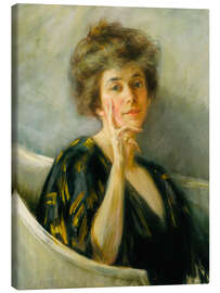 Leinwandbild Selbstporträt in Ruhe, 1895 - Alice Pike Barney