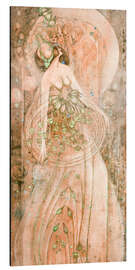 Aluminium print June roses - Margaret MacDonald Mackintosh