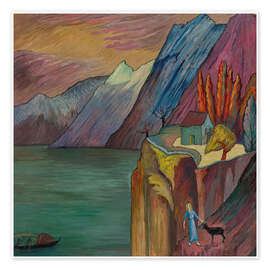 Wall print Abgrund - Marianne von Werefkin