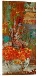Tableau en verre acrylique Composition with nasturtiums - Olga Boznanska