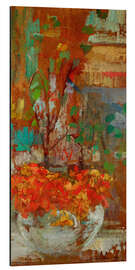 Aluminium print Composition with nasturtiums - Olga Boznanska