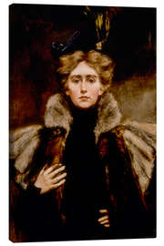 Leinwandbild Natalie im Pelzumhang, 1897 - Alice Pike Barney