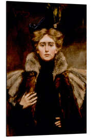 Magnettafel Natalie im Pelzumhang, 1897