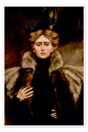 Obra artística Natalie in Fur Cape, 1897 - Alice Pike Barney