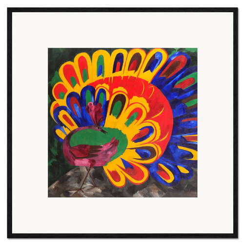 Impression artistique encadrée Peacock