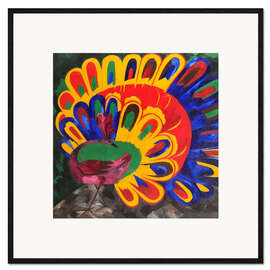Impression artistique encadrée Peacock