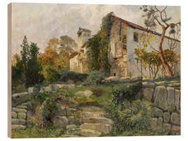 Quadro de madeira Old Buildings - Marie Egner