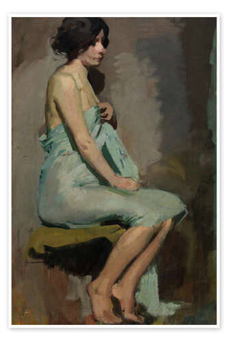 Póster Study of a Seated Woman, 1909