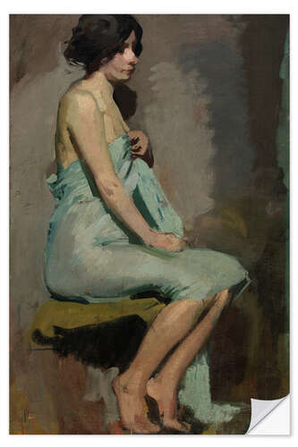 Vinilo para la pared Study of a Seated Woman, 1909