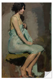 Vinilo para la pared Study of a Seated Woman, 1909 - Alice Pike Barney
