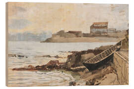 Holzbild Hafen - Marie Egner