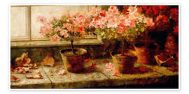 Wall print Flowering Azaleas - Marie Egner