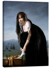 Obraz na płótnie Nature Portrait of Madame Soustras - Marie-Denise Villers