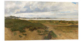 Hartschaumbild Landschaft von Ogna bei Jæren