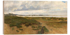 Tableau en bois Landscape from Ogna at Jæren - Kitty Kielland