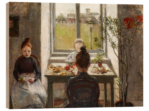 Hout print Flower Girls