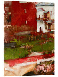 Acrylglasbild Zwei Häuser - Olga Boznanska