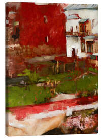 Lienzo Town Buildings - Olga Boznanska